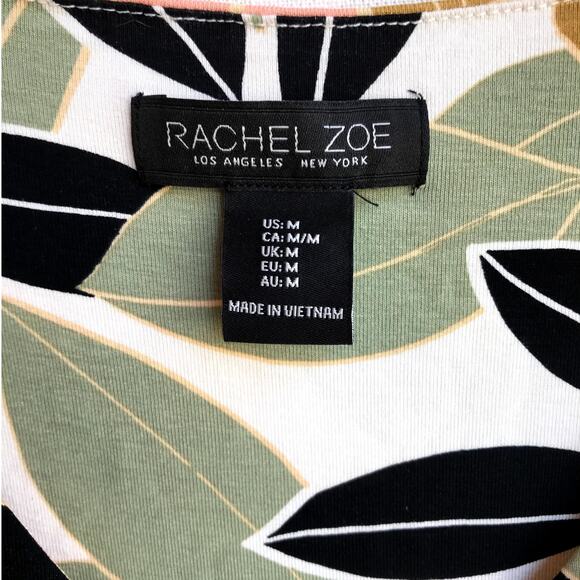 Rachel Zoe Colorful Floral Print Knit Dress with Supplice Neckline size M - Picture 7 of 10